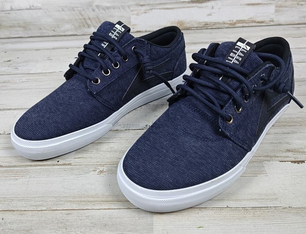LAKAI GRIFFIN Skate Shoes Men's Sz 6.5 Midnight Textile Vulcanized Outsole